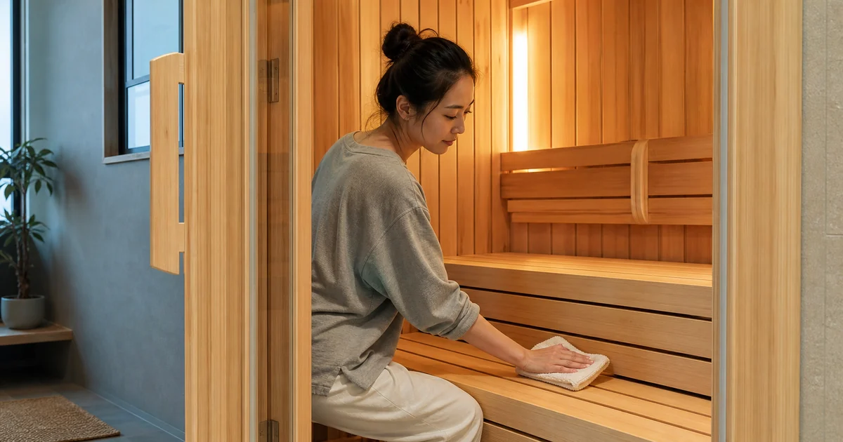 家庭用サウナのお手入れ｜使用後の乾燥と定期清掃を分ける手順