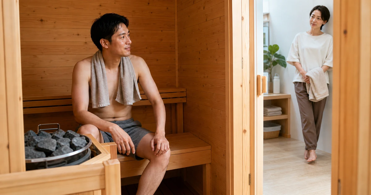 家庭用サウナは何分・何度？水分補給と中止サインの安全ガイド